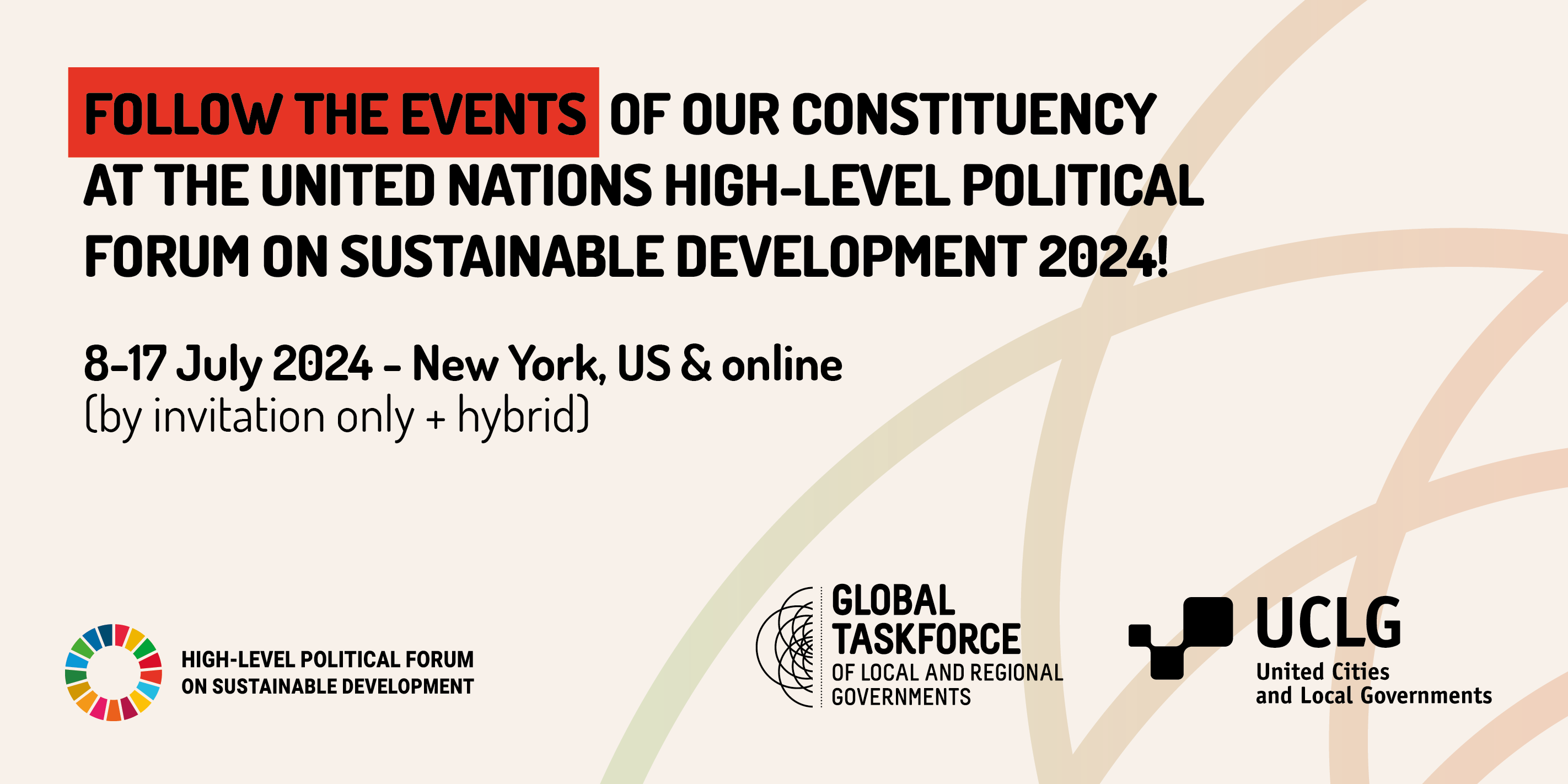 The United Nations High-Level Political Forum (HLPF) just started in New York