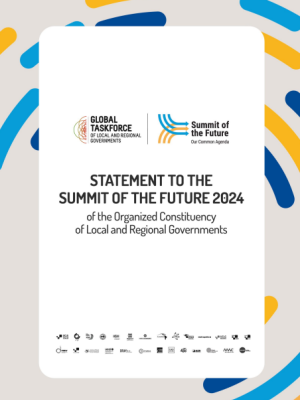 Statement of the World Assembly of Local and Regional Governments to the UN Summit of the Future