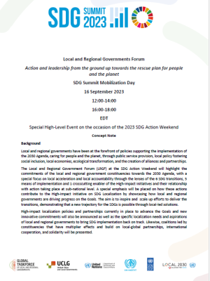 Concept Note LRGF SDG Summit