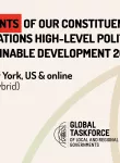The United Nations High-Level Political Forum (HLPF) just started in New York