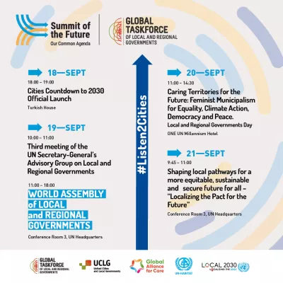 Mayors and governors come together in the World Assembly of Local and Regional Governments to call for a Pact that guarantees better lives everywhere